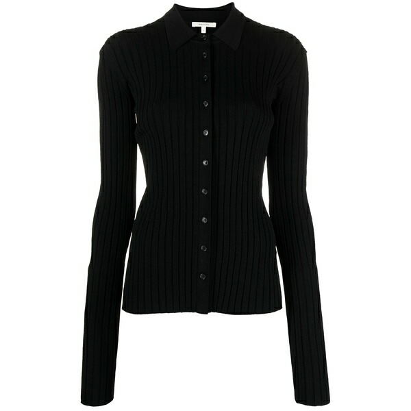 ネンシ ドジャカ レディース 編み物\u0026プルオーバー アウター Straight-point collar pleated top Black レディースファッション-ニット・セーター-トップス