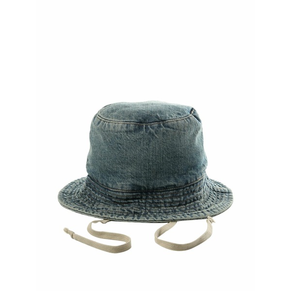 リックオウエンス メンズ 鳥打ち帽 付属物 Denim bucket hat Blue