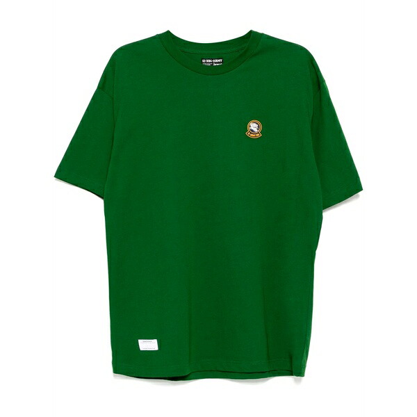 イズエ メンズ プルオーバー トップス Logo-patch t-shirt Green