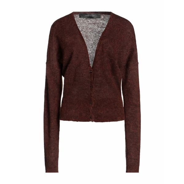 【送料無料】 フェデリカ・トシ レディース カーディガン アウター Cardigans Brown