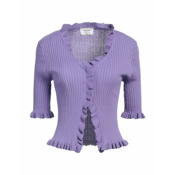 【送料無料】 スノッビーシープ レディース カーディガン アウター Cardigans Purple｜asty
