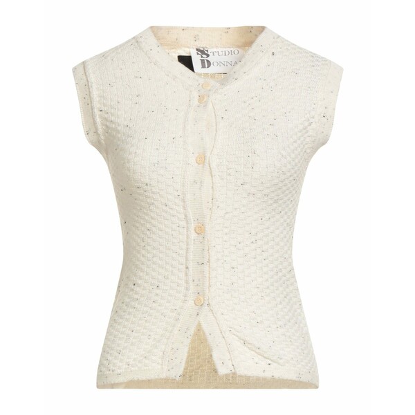 【送料無料】 メッサジェリエ レディース カーディガン アウター Cardigans White