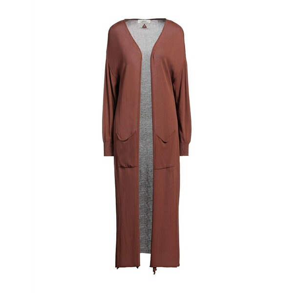 【送料無料】 エーケプ レディース カーディガン アウター Cardigans Brown