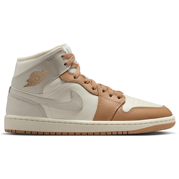Jordan ジョーダン レディース スニーカー  【Jordan 1 Mid Tan Toe (Women)】  サイズ US_W_11.5 Pale Ivory/Hemp/Sail/Light Orewood Brown