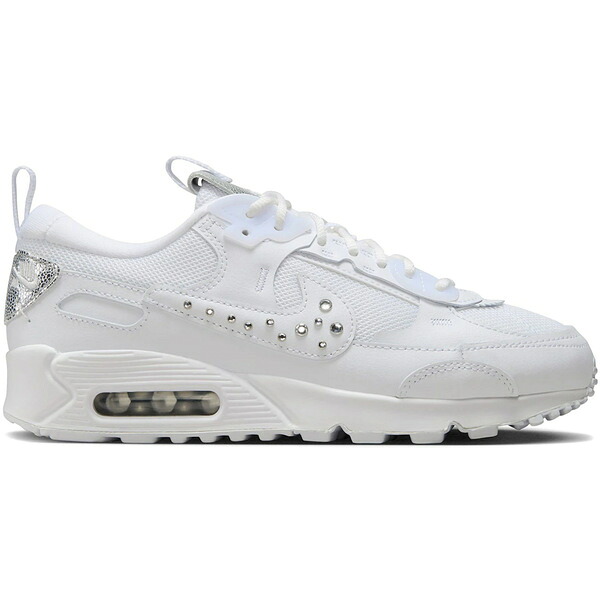 Nike ナイキ レディース スニーカー  【Nike Air Max 90 Futura Studded Swoosh (Women)】  サイズ US_7(24.0cm) White/Metallic Silver