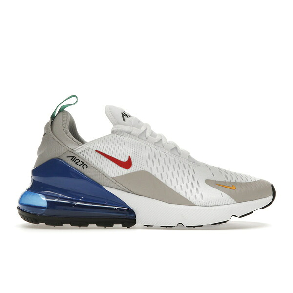 Nike ナイキ メンズ スニーカー  【Nike Air Max 270 White Game Royal】  大きさ US_7.5(25.5糎) White/Game Royal/Malachite/University Red