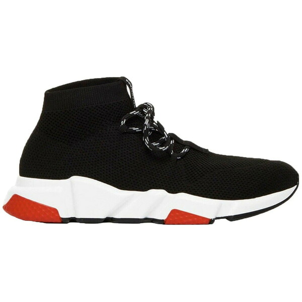 Balenciaga バレンシアガ メンズ スニーカー  【Balenciaga Speed Trainer Lace Up Black Black White Red】  サイズ US_M_13 Black/Black/White/Red