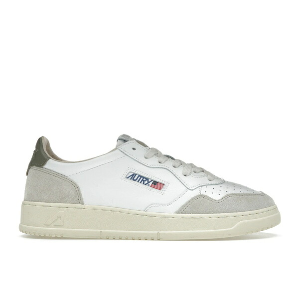 Autry オートリー メンズ スニーカー  【Autry Medalist Leather Low White Covert Green Beige】  サイズ EU_42(27.0cm) White/Covert Green