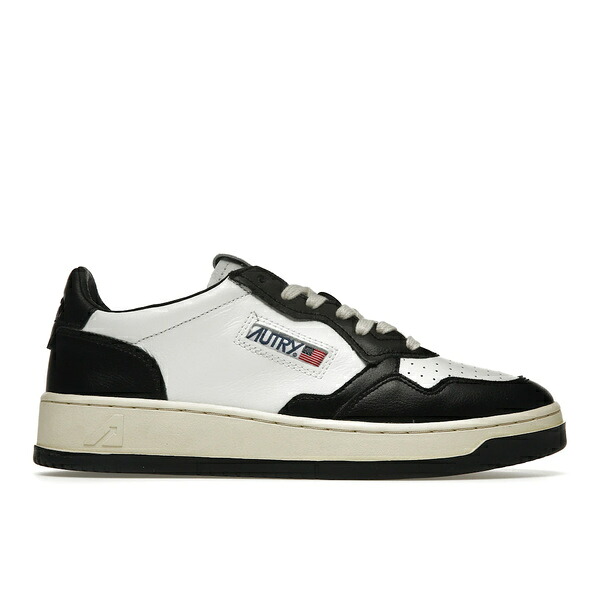 Autry オートリー メンズ スニーカー  【Autry Medalist Leather Low Black White】  大きさ EU_46(31.0糎) Black/White/Cream