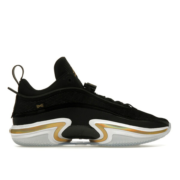 Jordan ジョーダン メンズ スニーカー  【Jordan 36 Low Black Gold (Clear Sole)】  サイズ US_12(30.0cm) Black/White/Metallic Gold