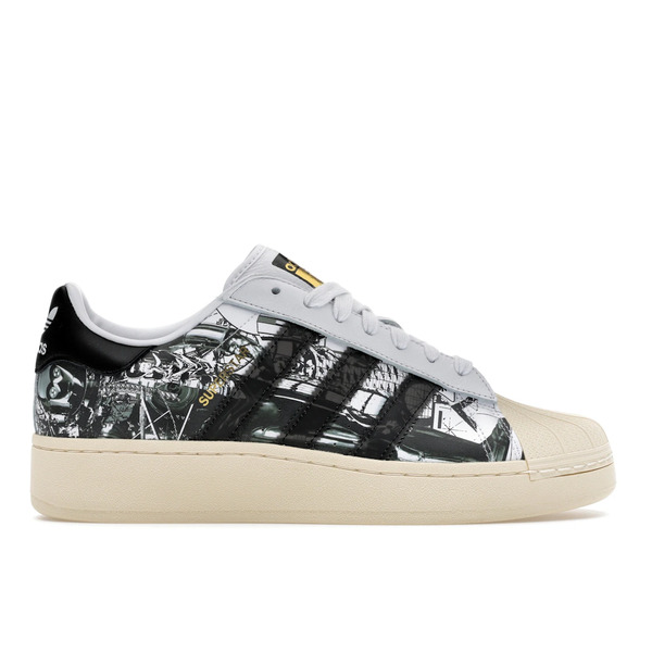adidas アディダス メンズ スニーカー  【adidas Superstar XLG Nanzuka Star Wars R2-D2 And C-3PO】  大きさ US_12(30.0糎) Cloud White/Core Black/Gold Metallic