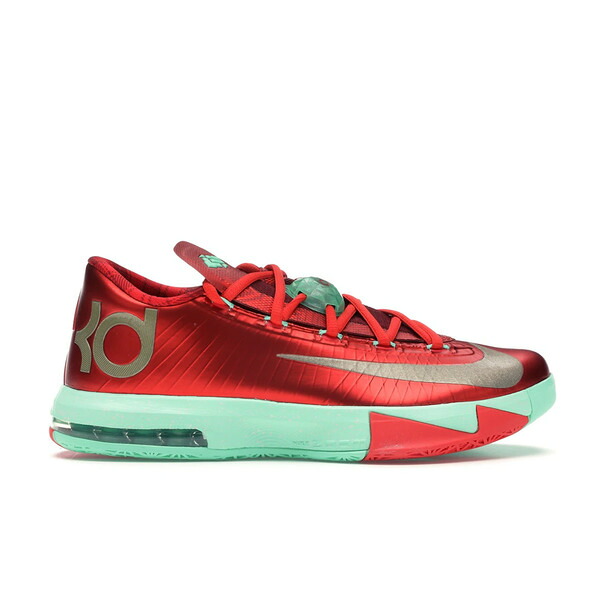Nike ナイキ メンズ スニーカー  【Nike KD 6 Christmas】  サイズ US_10.5(28.5cm) Light Crimson/Metallic Gold-Green Glow