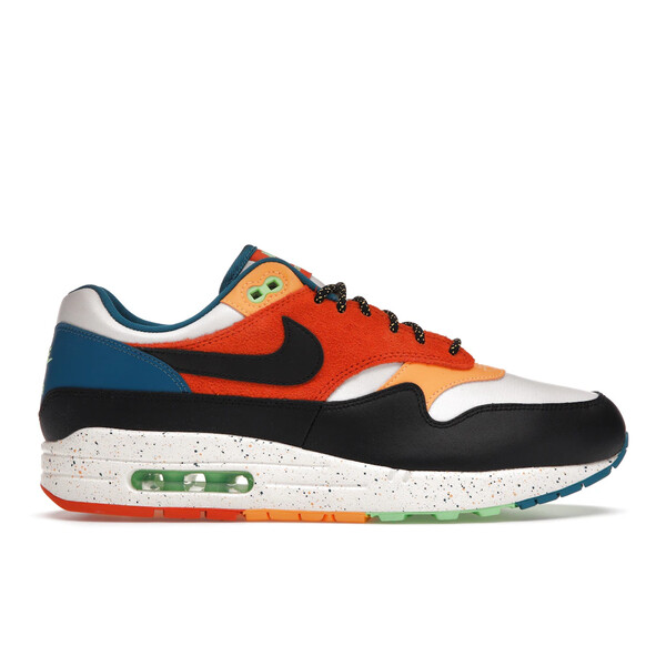 Nike ナイキ メンズ スニーカー 【Nike Air Max 1 Multi Mix】 サイズ US_M_13 White/Black-Rust-Blue｜asty