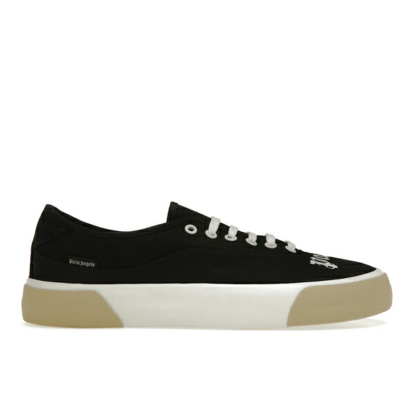 Palm Angels パーム・エンジェルス メンズ スニーカー  【Palm Angels Low Top Logo Black White】  サイズ US_12(30.0cm) Black/White