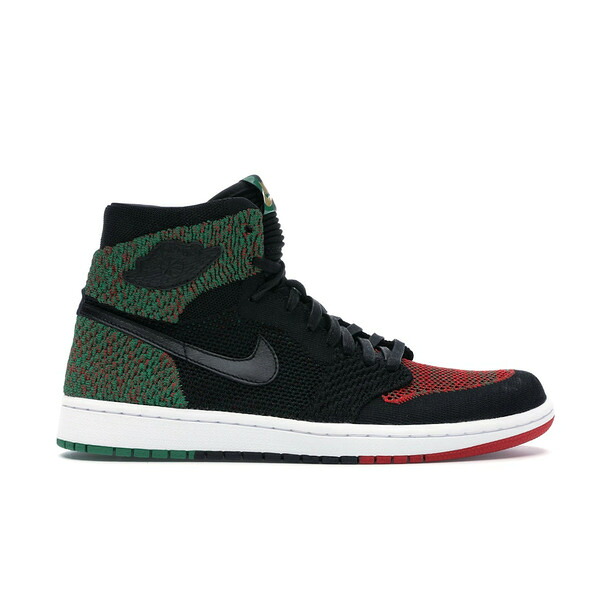 Jordan ジョーダン メンズ スニーカー  【Jordan 1 Retro High Flyknit Black History Month (2018)】  大きさ US_M_15 Black/Black-Lucid Green-University Red
