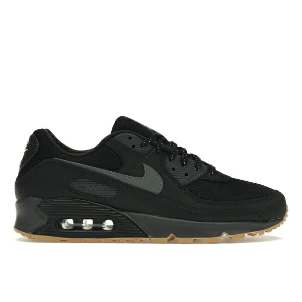 Nike ナイキ メンズ スニーカー  【Nike Air Max 90 Black Smoke Grey Gum Reflective】  大きさ US_7(25.0糎) Black/Anthracite/Light Orewood Brown/Smoke Grey