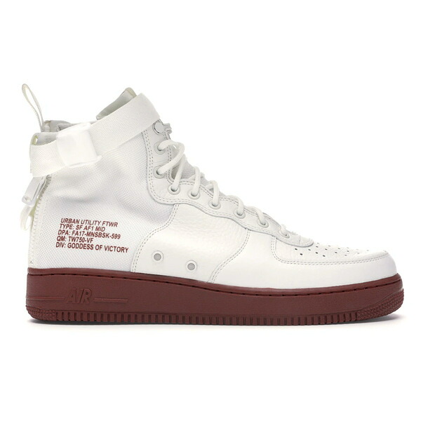 Nike ナイキ メンズ スニーカー  【Nike 空想科学小説 Air Force 1 Mid Ivory Mars Stone】  大いさ US_8(26.0糎) Ivory/Ivory-Mars Stone