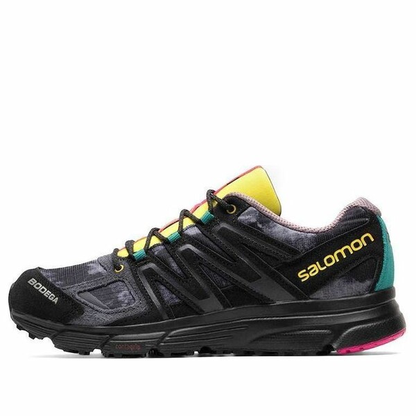 SALOMON サロモン メンズ スニーカー 【Bodega x SALOMON X-Mission 4 Suede 'Black yellow' 417145】 サイズ US_8(26.0cm)|asty