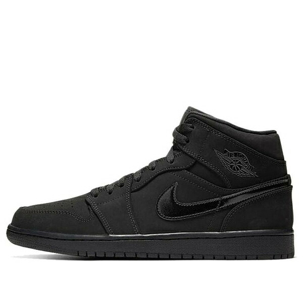 Air Jordan ジョーダン メンズ スニーカー  【Air Jordan 1 Mid \u0027Triple Black Suede\u0027 554724-056】  大きさ US_9.5(27.5糎)