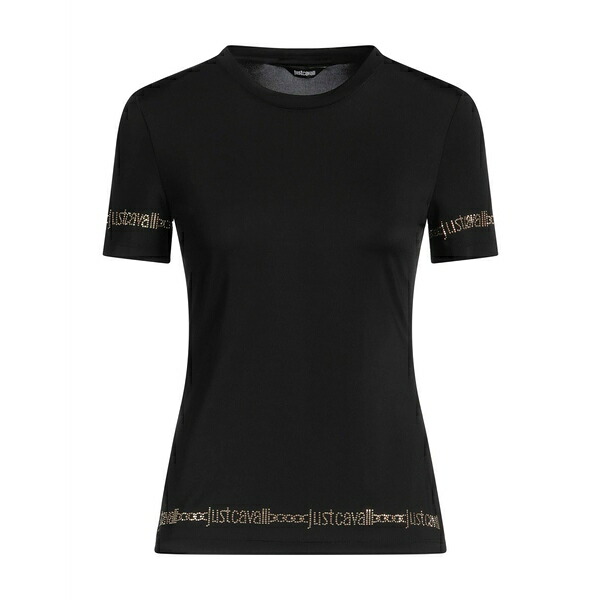 【送料無料】 ロベルトカヴァリ レディース Tシャツ トップス T-shirts Black