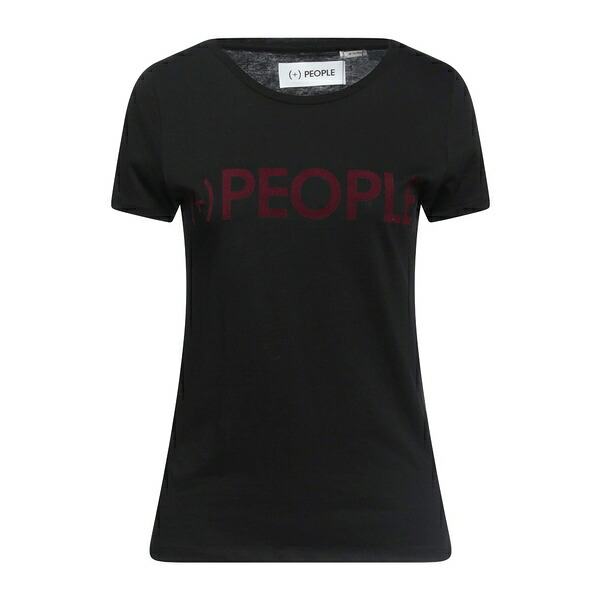 【送料無料】 プラス・ピープル レディース Tシャツ トップス T-shirts Black