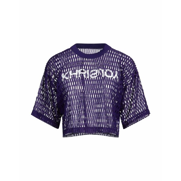 【送料無料】 クリスジョイ レディース Tシャツ トップス T-shirts Purple