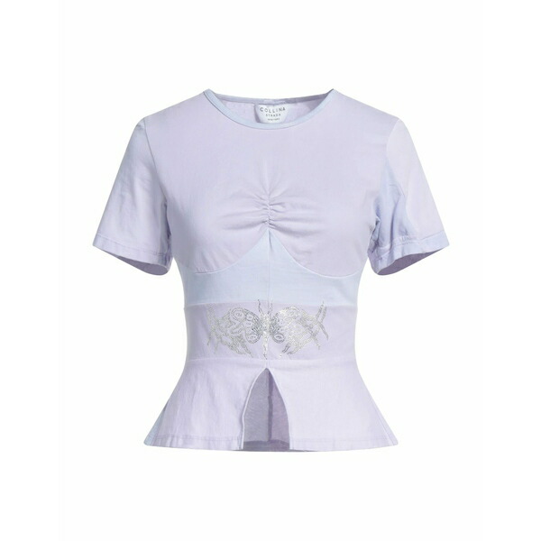 【送料無料】 コリーナ ストラーダ レディース Tシャツ トップス T-shirts Purple