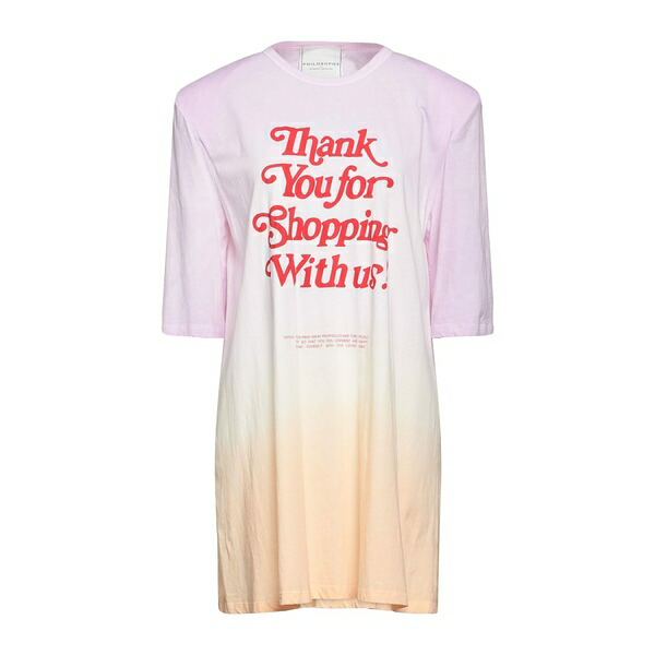 【送料無料】 フィロソフィーデロレンゾセラフィーニ レディース Tシャツ トップス T-shirts Purple