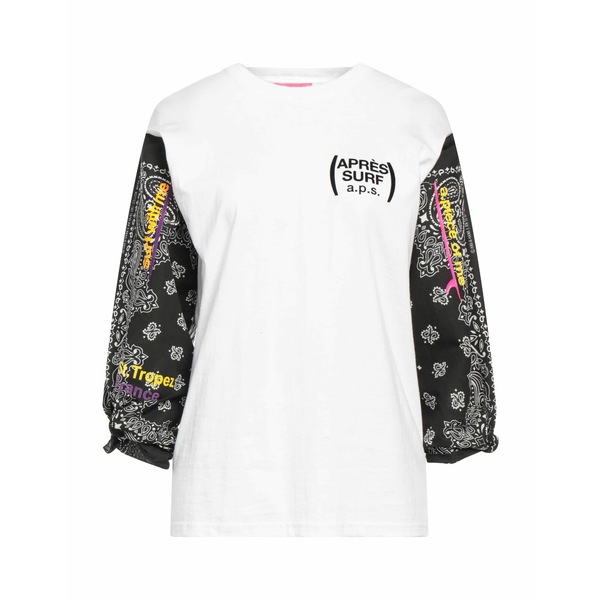 【送料無料】 アプレ サーフ レディース Tシャツ トップス T-shirts White|asty