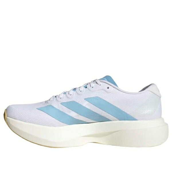 adidas アディダス メンズ スニーカー  【adidas Adizero Evo SL Woven \u0027White Clear Blue\u0027 JQ4527】  大いさ US_9.5(27.5糎) 靴-メンズ靴