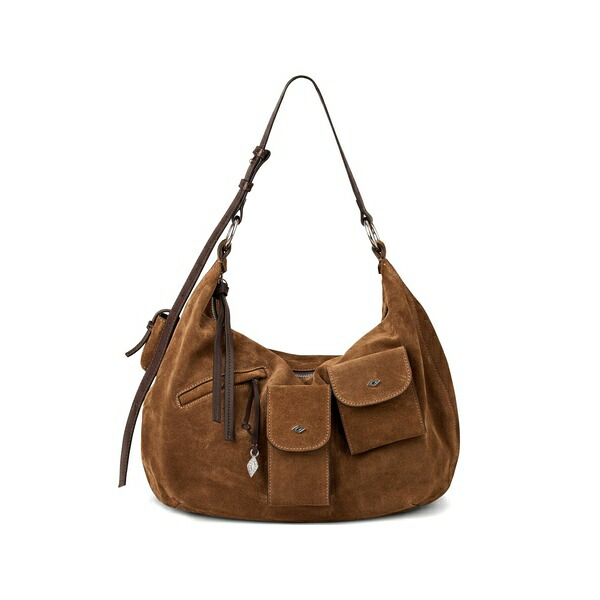 バッシュ レディース ショルダーバッグ 御徒面子 Arya pockets shoulder bag Brown