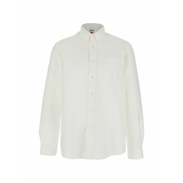 セバゴ メンズ シャツ トップス Button chest-pocket shirt White｜asty