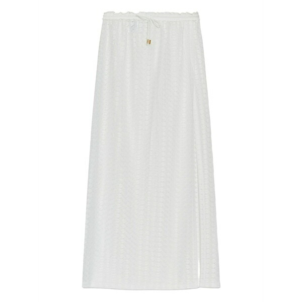 メリッサ オダバッシュ レディース スカート ボトムス Drawstring maxi skirt White|asty
