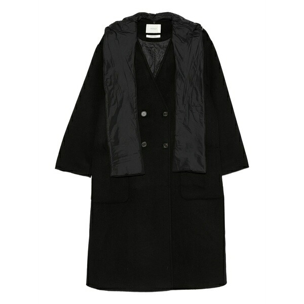 ヴィコロ レディース コート アウター Layered coat Black|asty