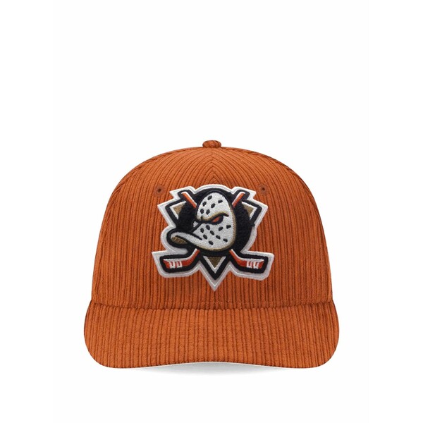 ニューエラ メンズ 帽子 アクセサリー Anaheim ducks embroidered hat Orange|asty