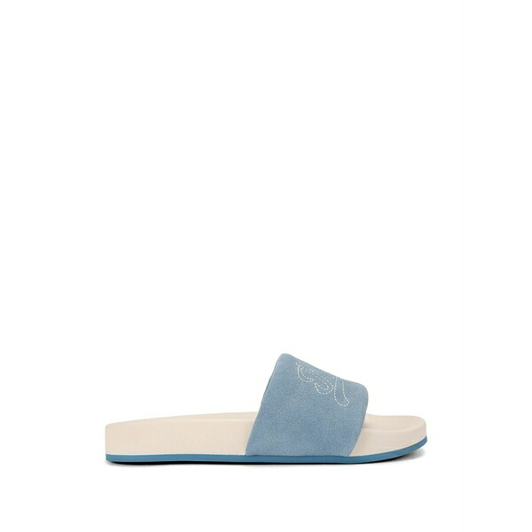 カートジェイガーロンドン メンズ サンダル シューズ Suede sliders Blue