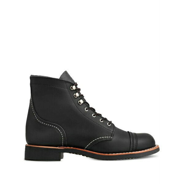 レッドウィング レディース ブーツ シューズ Iron ranger leather lace-up boots Black