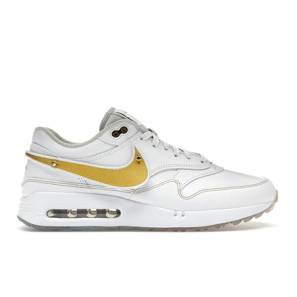 Nike ナイキ メンズ スニーカー  【Nike Air Max 1 \u002786 OG Golf Eastside Golf Everyone￠s Game. Be Authentic.】  大きさ US_M_14 White/Metallic Gold/Pure Platinum/Cool Grey