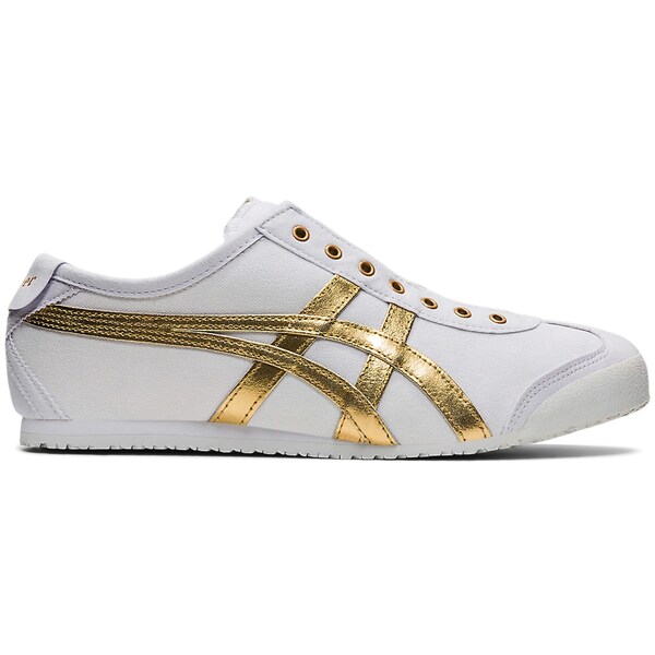 ASICS アシックス メンズ スニーカー  【Onitsuka Tiger Mexico 66 Slip-On White Pure Gold】  サイズ US_12.5(30.5cm) White/Pure Gold