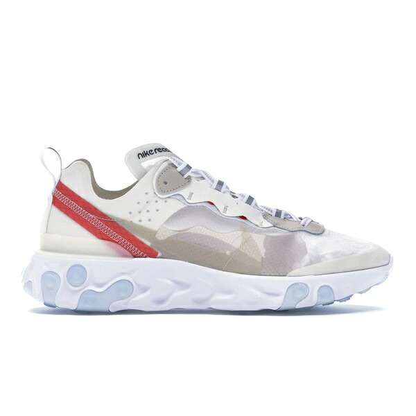Nike ナイキ メンズ スニーカー  【Nike React Element 87 Sail Light Bone】  大きさ US_11.5(29.5糎) Sail/Light Bone-White-Rush Orange