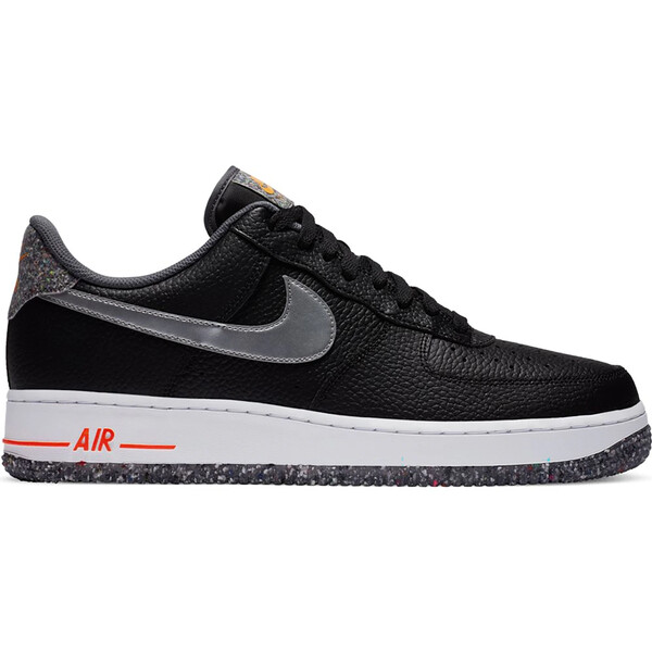 Nike ナイキ メンズ スニーカー  【Nike Air Force 1 Crater Grind Black】  サイズ US_9(27.0cm) Black/Metallic Silver-Light Smoke Grey-Laser Orange