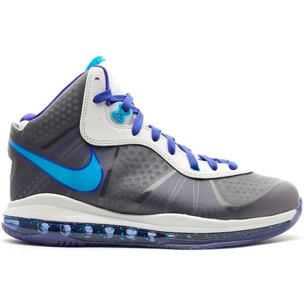Nike ナイキ メンズ スニーカー  【Nike LeBron 8 V/2 Summit Lake Hornets】  大いさ US_9.5(27.5珊) Neutral Grey/Orion Blue-Concord 靴-スニーカー