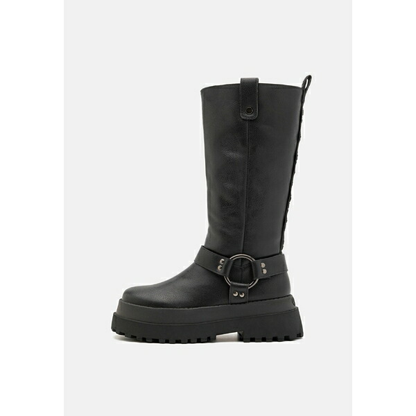 バッファロー レディース ブーツ シューズ PLUTO HI - Platform boots - black画像