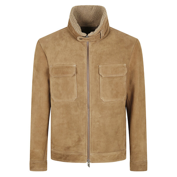 【超価格破壊‼️】サルヴァトーレサントロ 裏ボアノーカラーレザージャケット 44 超価格破壊‼️】サルヴァトーレサントロ 裏ボアノーカラーレザー