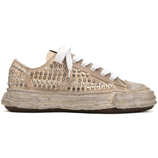 Maison Mihara Yasuhiro ミハラヤスヒロ メンズ スニーカー 【Maison Mihara Yasuhiro Peterson 23 OG Sole Studded Canvas Low White】 サイズ US_M_4 White|asty