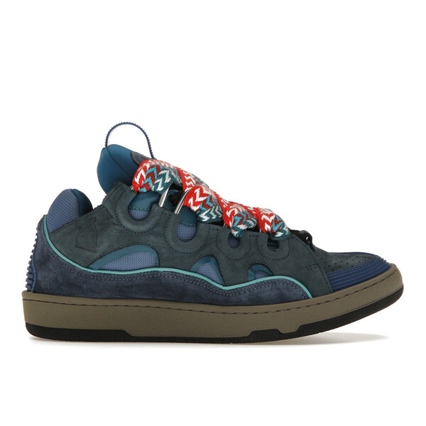 Lanvin ランバン メンズ スニーカー 【Lanvin Leather Curb Taurus Blue】 サイズ EU_42(27.0cm) Taurus Blue|asty
