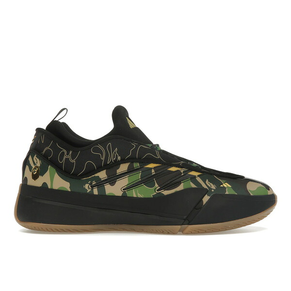 adidas アディダス メンズ スニーカー  【adidas Dame 9 Bape Black Green】  大いさ US_12(30.0珊) Core Black/Core Black/Core Black メンズ靴-スニーカー