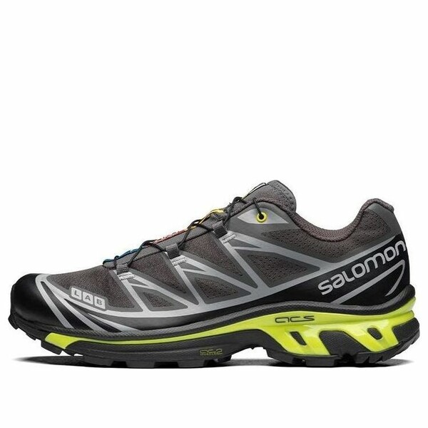 SALOMON サロモン メンズ スニーカー 【Salomon XT-6 'Brown Neon Green' 416870】 サイズ US_9(27.0cm)|asty