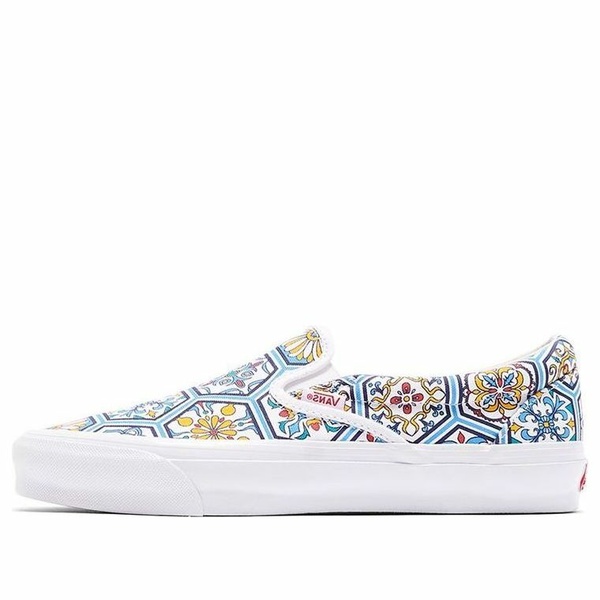 Vans バンズ メンズ スニーカー 【Vans KITH x Classic Slip-On 'Blue Moroccan Pattern' VN0A45JK2CM】 サイズ US_7.5(25.5cm)｜asty