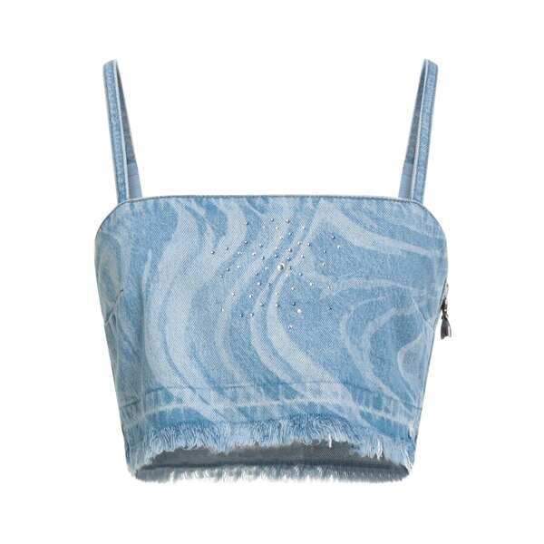 【送料無料】 パトリツィア ペペ レディース Tシャツ トップス Tops Blue